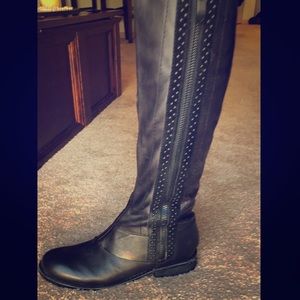 Vince Camuto Tall Black Leather Boots